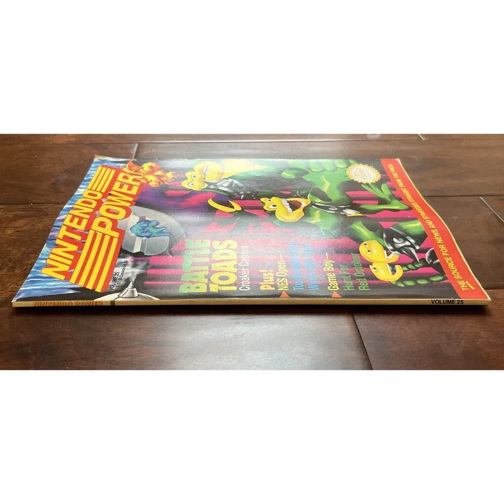 Nintendo Power Vol 25 June 1991 Battle Toads Spy Hunter Poster Mailer Inserts